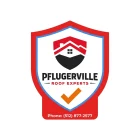 Pflugerville Roof Experts trust badge with phone number